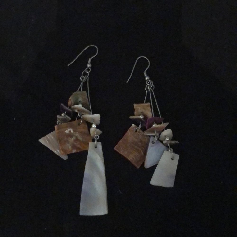 Vintage asymmetrical earrings